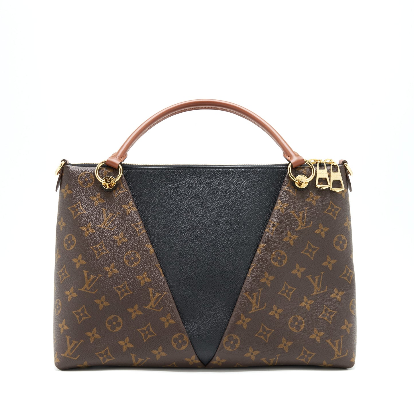 Louis Vuitton V Tote Bag Medium Black GHW