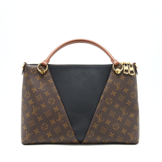 Louis Vuitton V Tote Bag Medium Black GHW