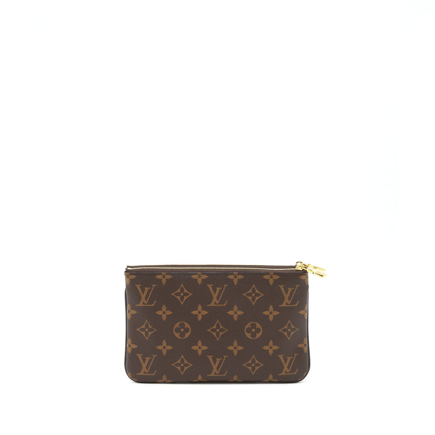 Louis Vuitton Double Zip Pochette Monogram GHW