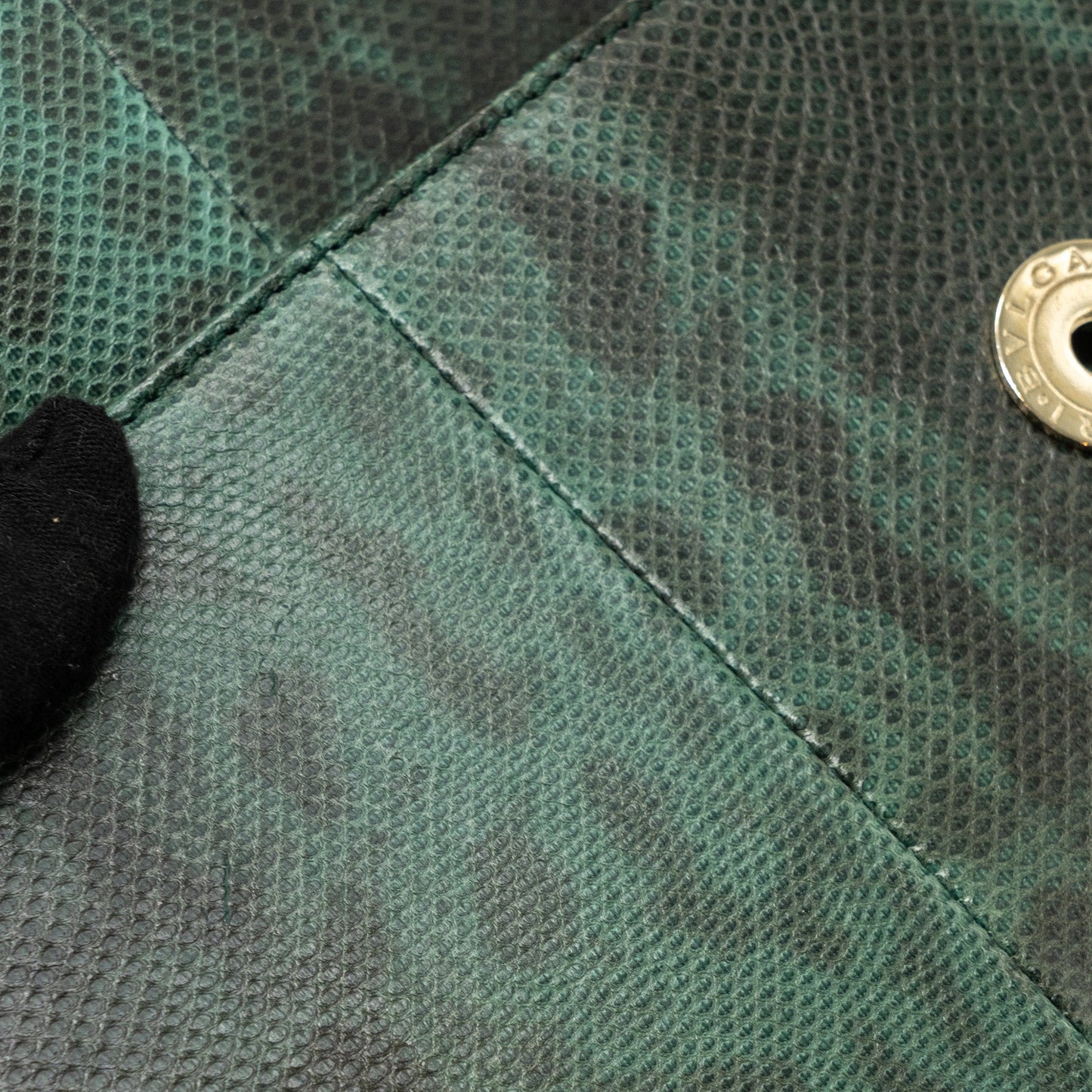 Bvlgari Serpenti Forever Flap Bag Shiny Karung Glacier Green LGHW