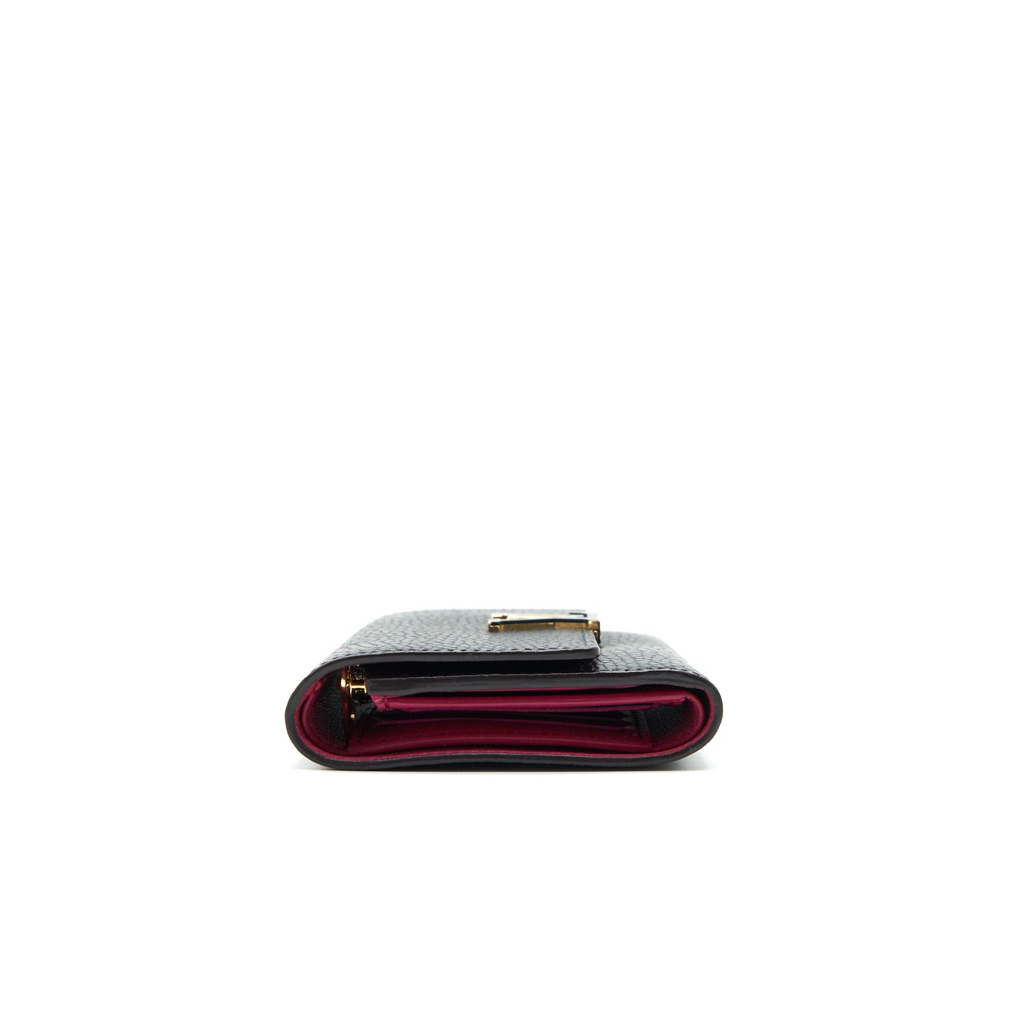 LOUIS VUITTON CAPUCINES COMPACT WALLET IN BLACK