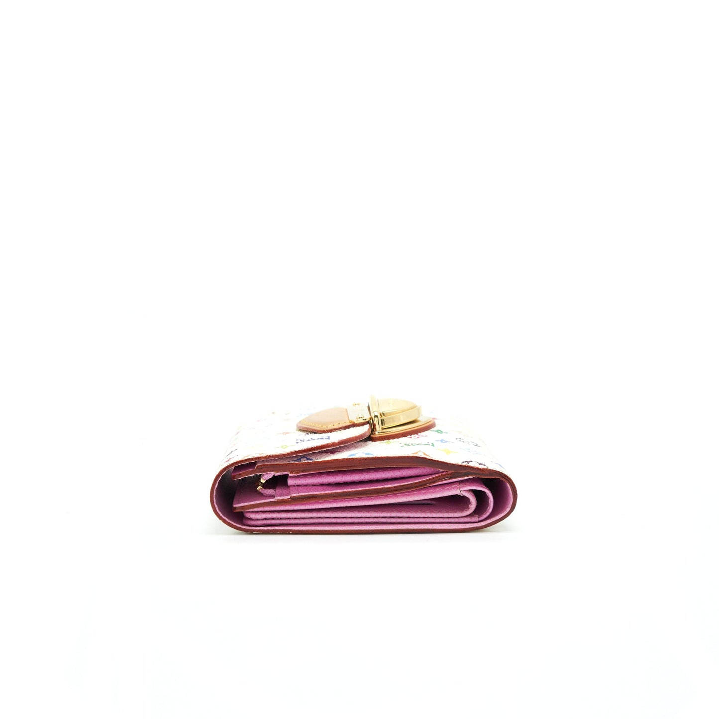 LOUIS VUITTON JOEY WALLET MONOGRAM MULTICOLOUR WHITE