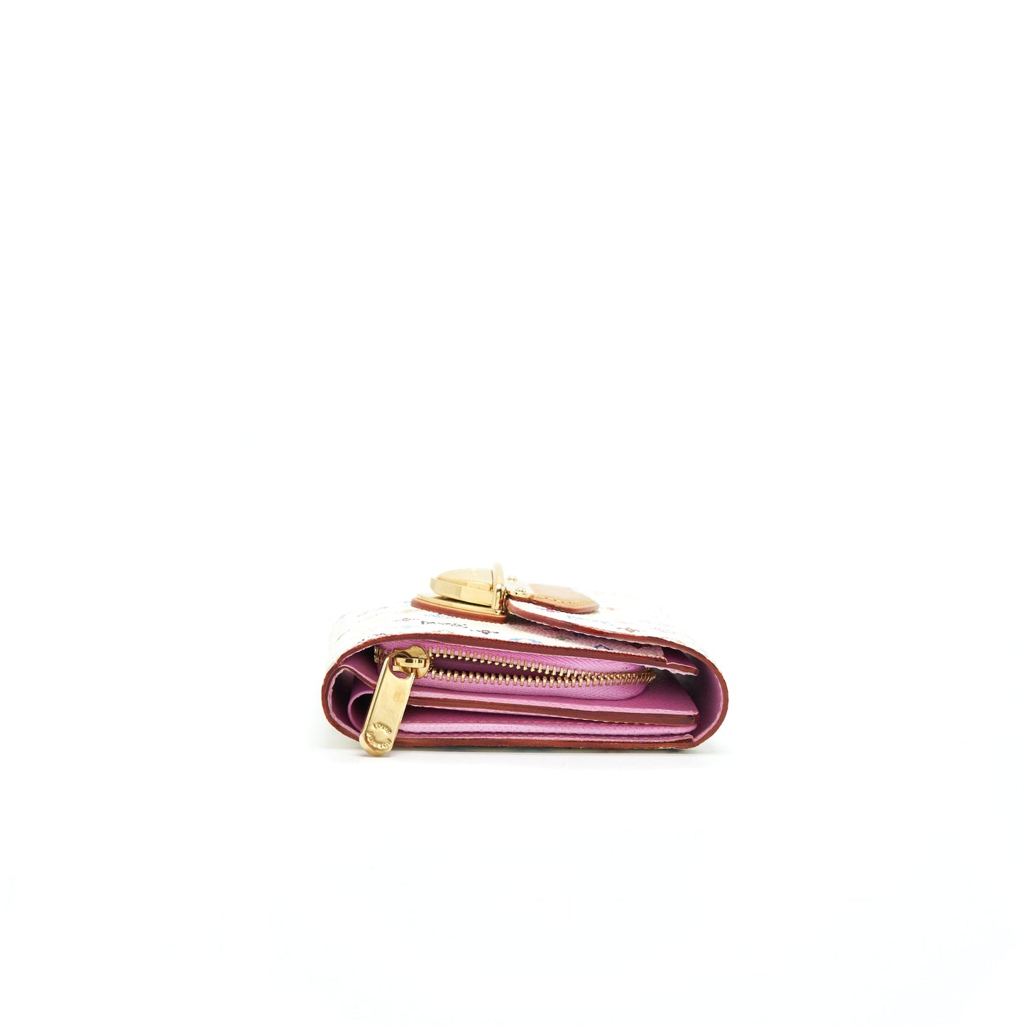 LOUIS VUITTON JOEY WALLET MONOGRAM MULTICOLOUR WHITE