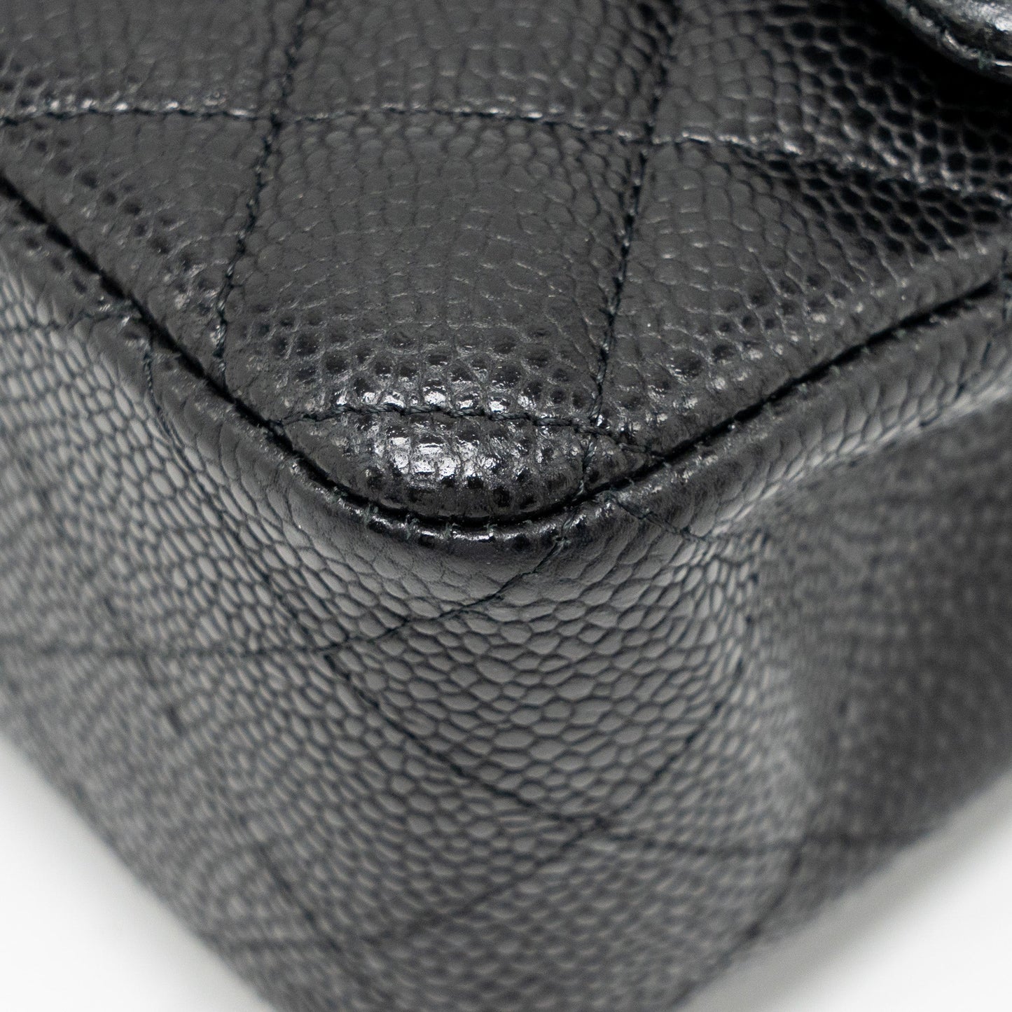 Chanel Mini Rectangular flap bag caviar black SHW
