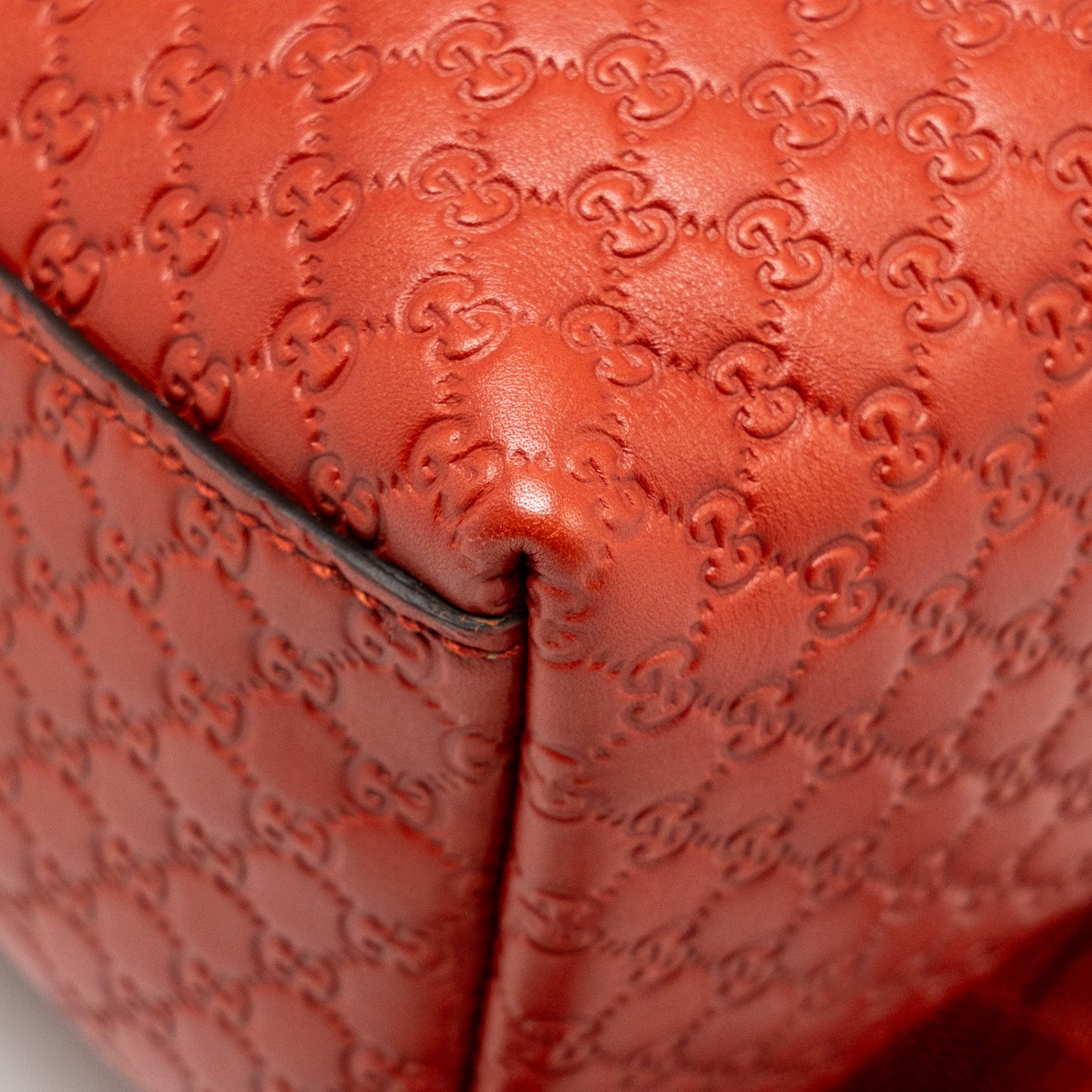 Gucci Kids Guccissima Backpack Leather Red SHW