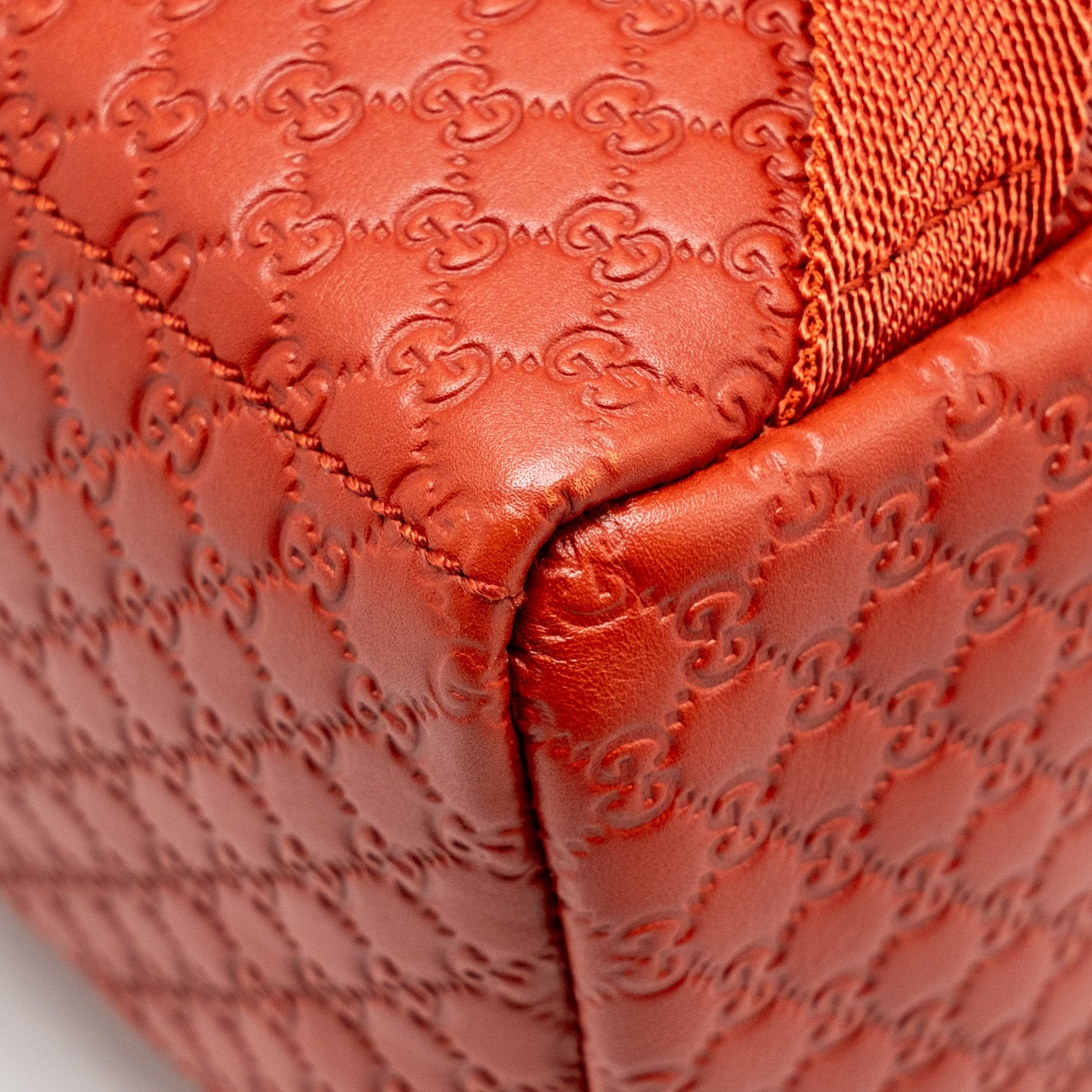 Gucci Kids Guccissima Backpack Leather Red SHW