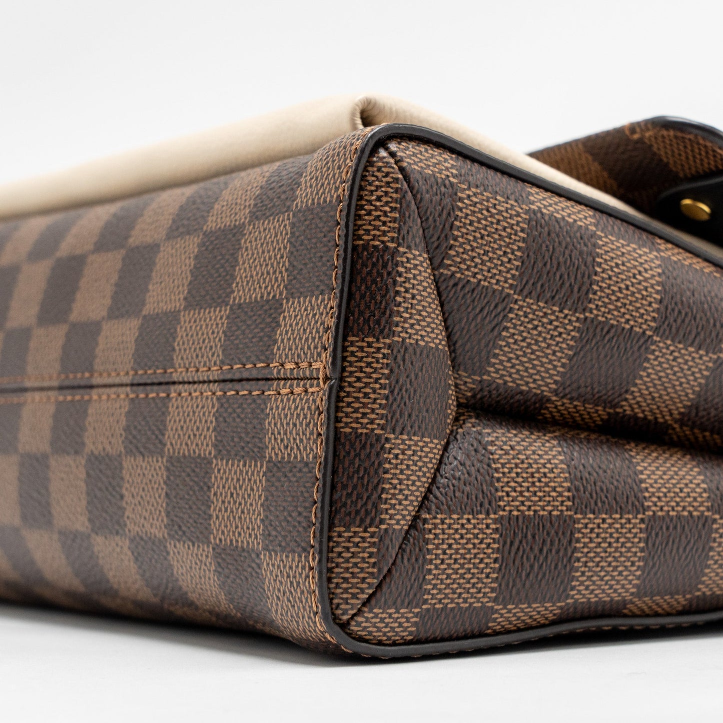 Louis Vuitton Vavin PM Damier Ebene Canvas Cream White GHW