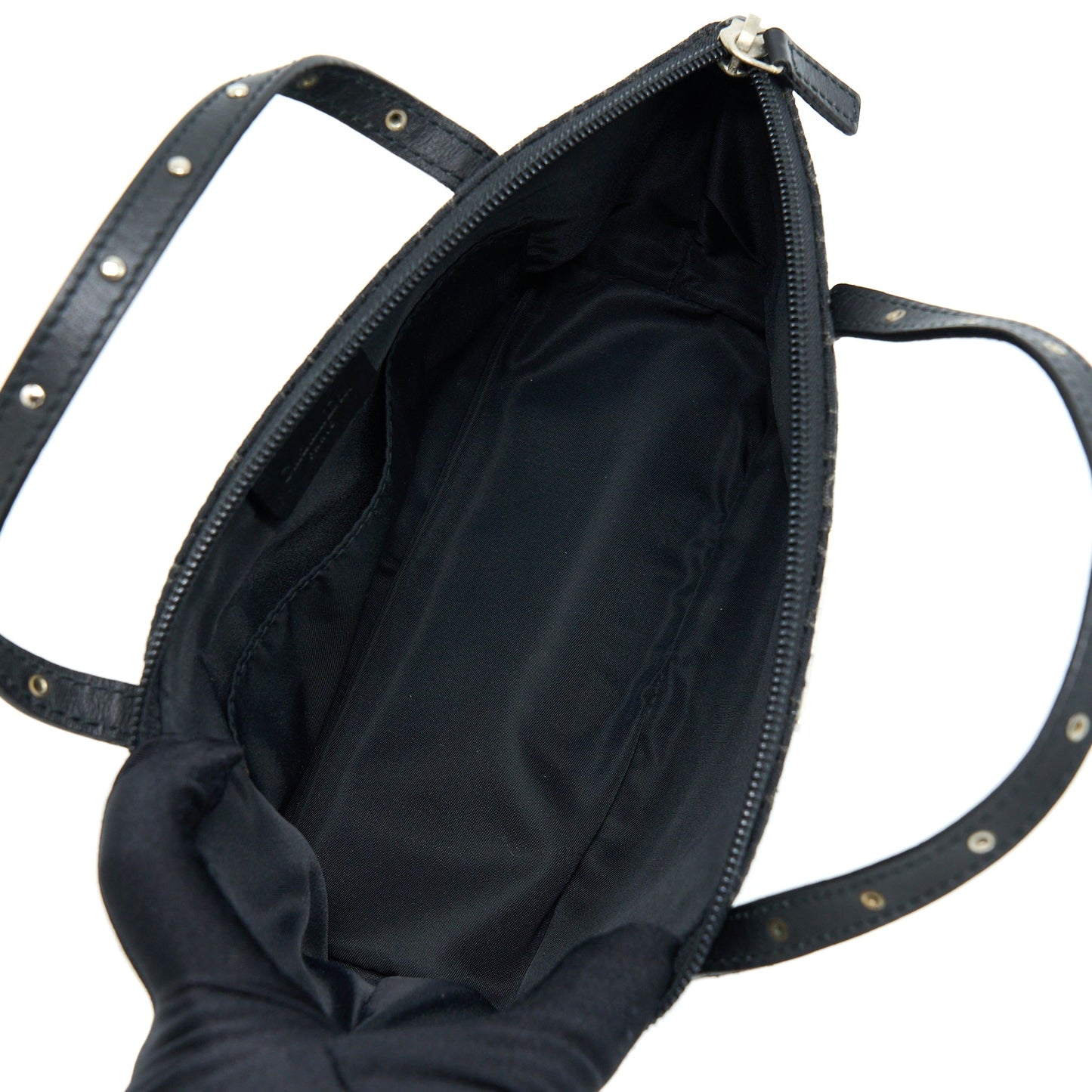 Dior Vintage Mini Bag Oblique Canvas Black SHW
