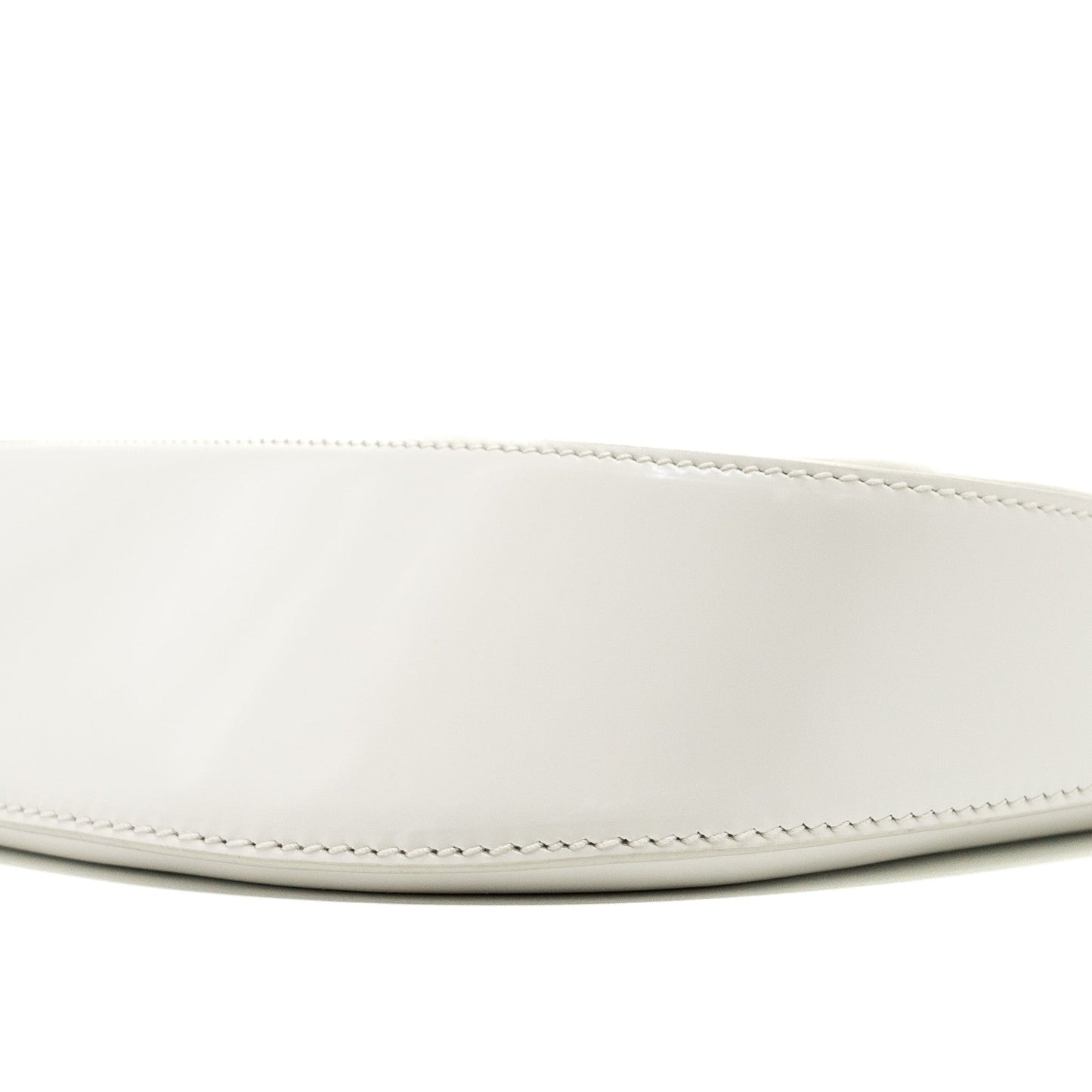 Prada Cleo Shoulder Bag Brushed Leather White SHW