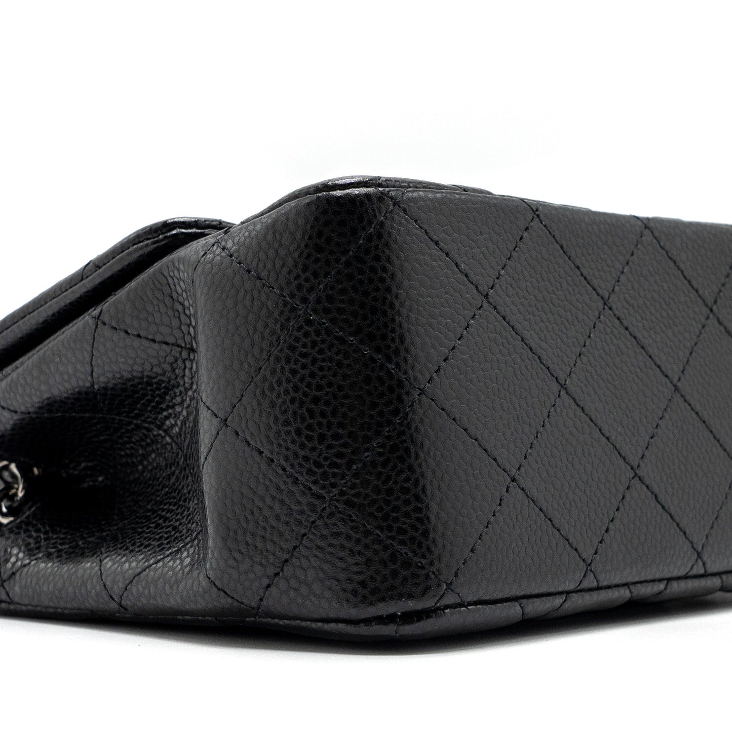 Chanel Classic Mini Square Flap Bag Caviar Black SHW