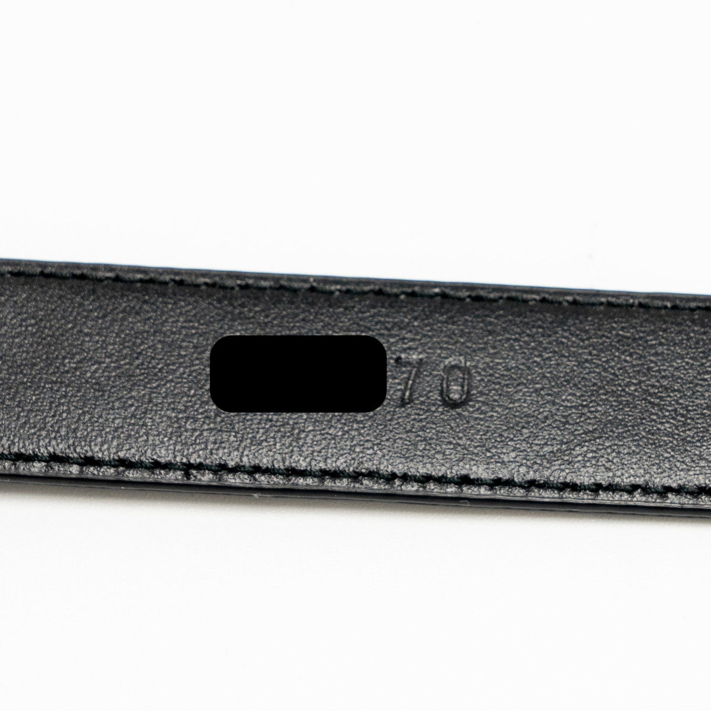 Prada Size 80 Belt Saffiano Calfskin Black GHW