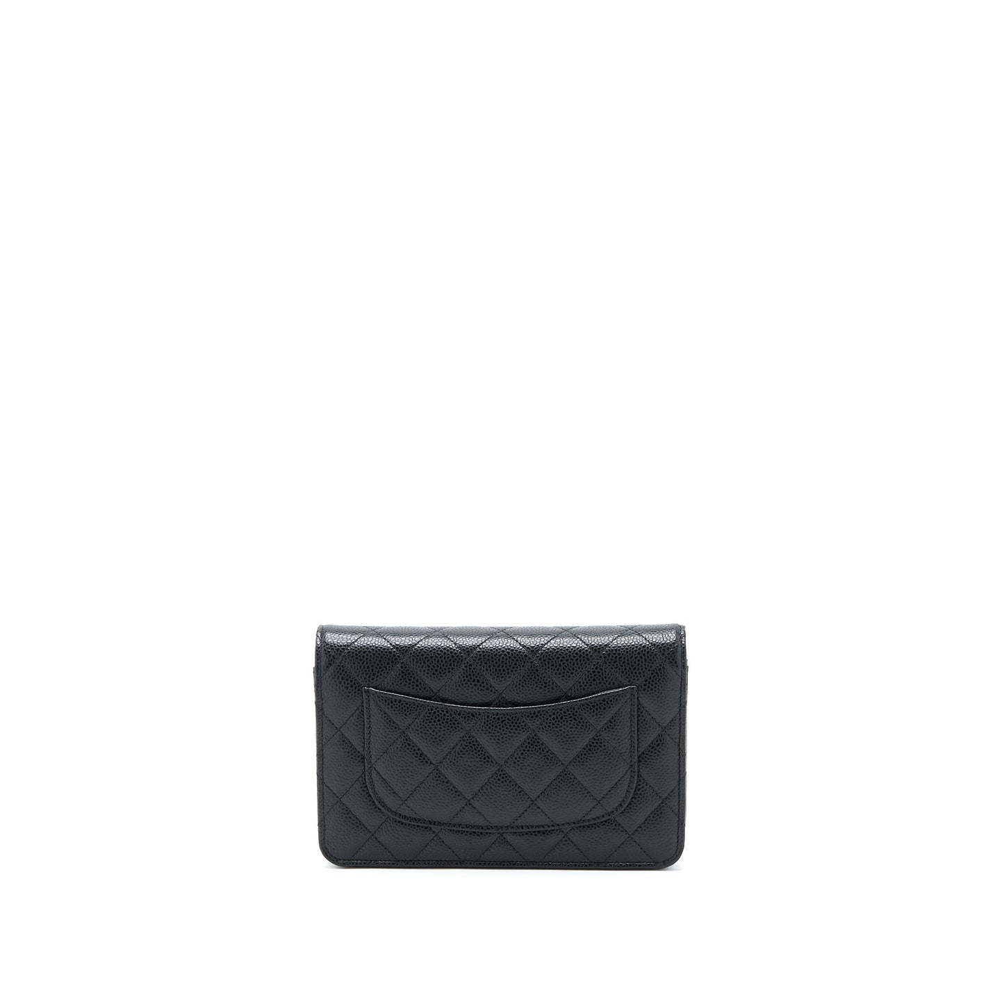 Chanel Classic Wallet On Chain Caviar Black GHW (Microchip)