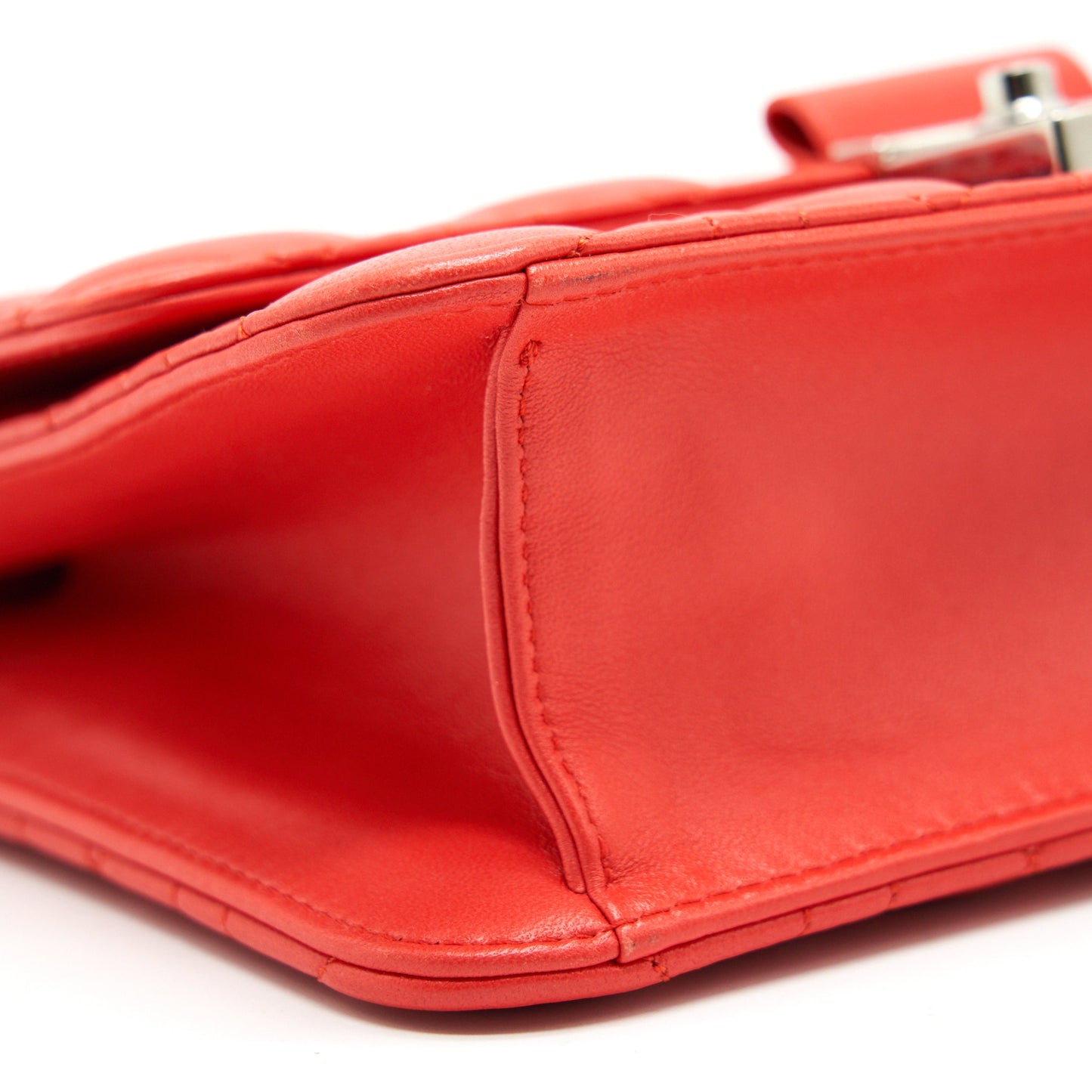 Dior Miss Dior Pouch with Chain Poppy Orange