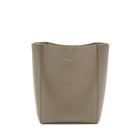 Celine Small Sangle Bucket Bag Light Grey GHW