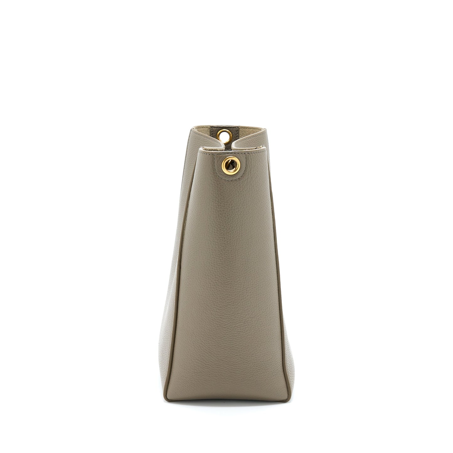Celine Small Sangle Bucket Bag Light Grey GHW
