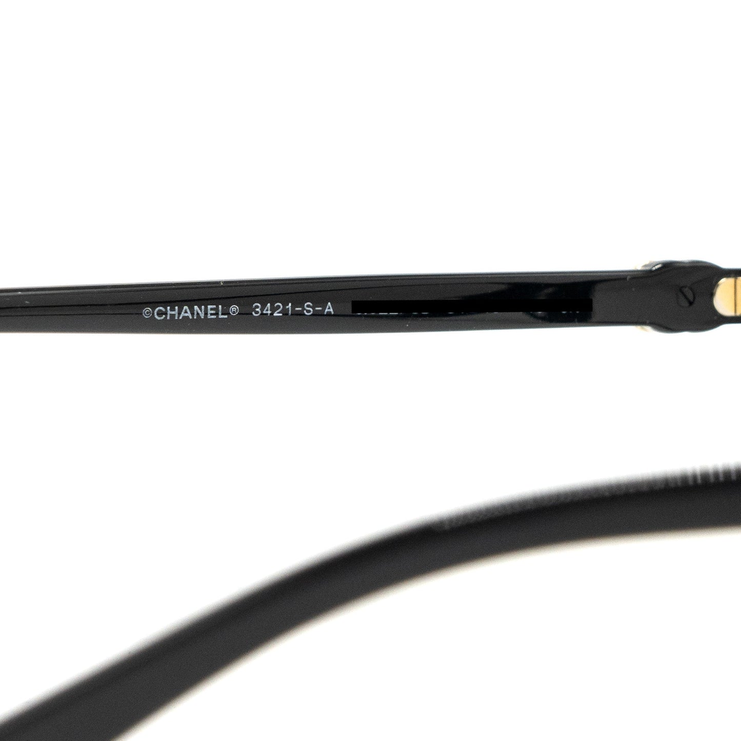 Chanel 3421 Square Glasses CC Logo with Crystal Black LGHW