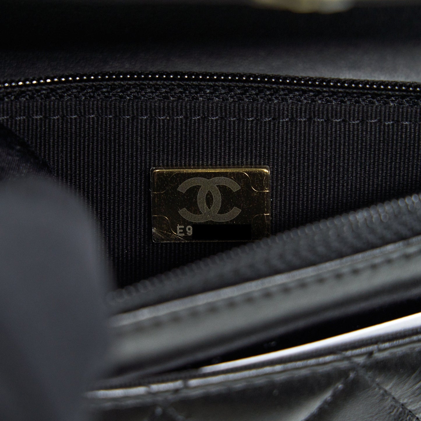 Chanel Giant Pearl Crush Wallet On Chain Black