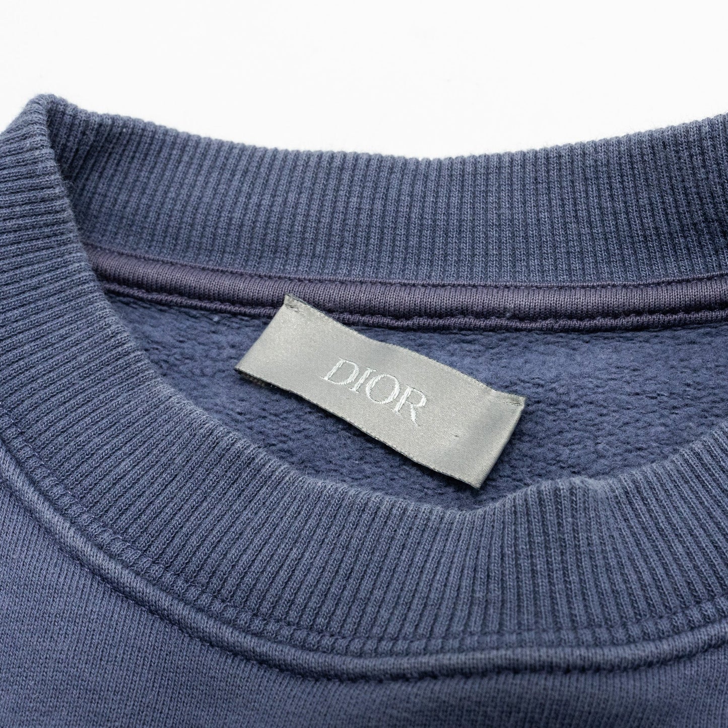 Dior Size S CD Embossed Sweatshirt Cotton Purple Grey