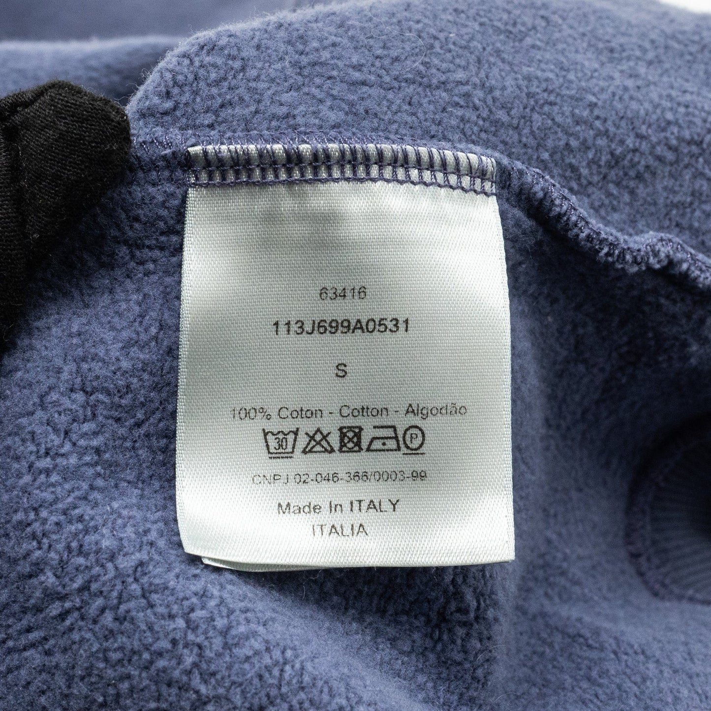 Dior Size S CD Embossed Sweatshirt Cotton Purple Grey