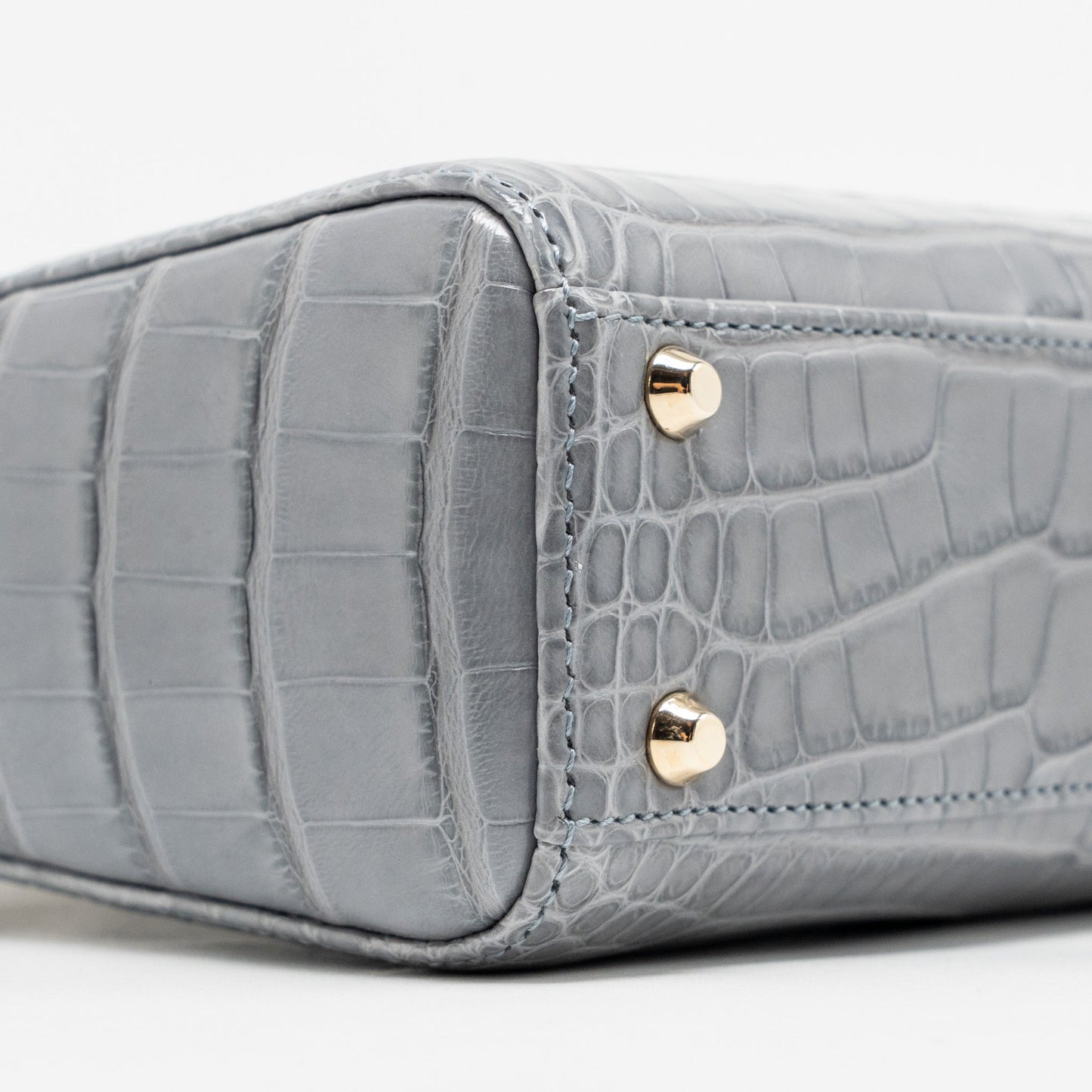 Dior Mini Lady Dior alligator mississippiensis grey LGHW