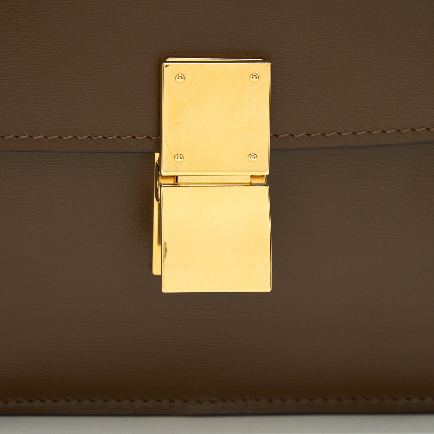 Celine Teen Classic Box Bag Calfskin camel GHW