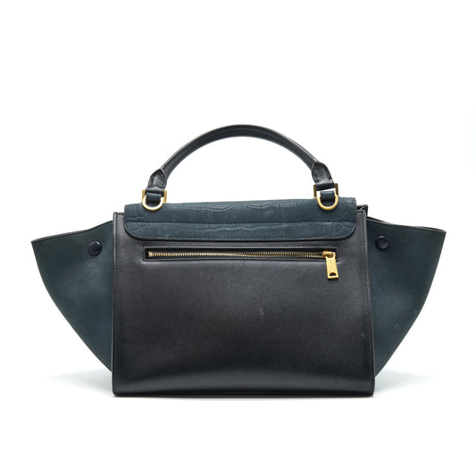 Celine Trapeze Bag Deep Grey / Black GHW