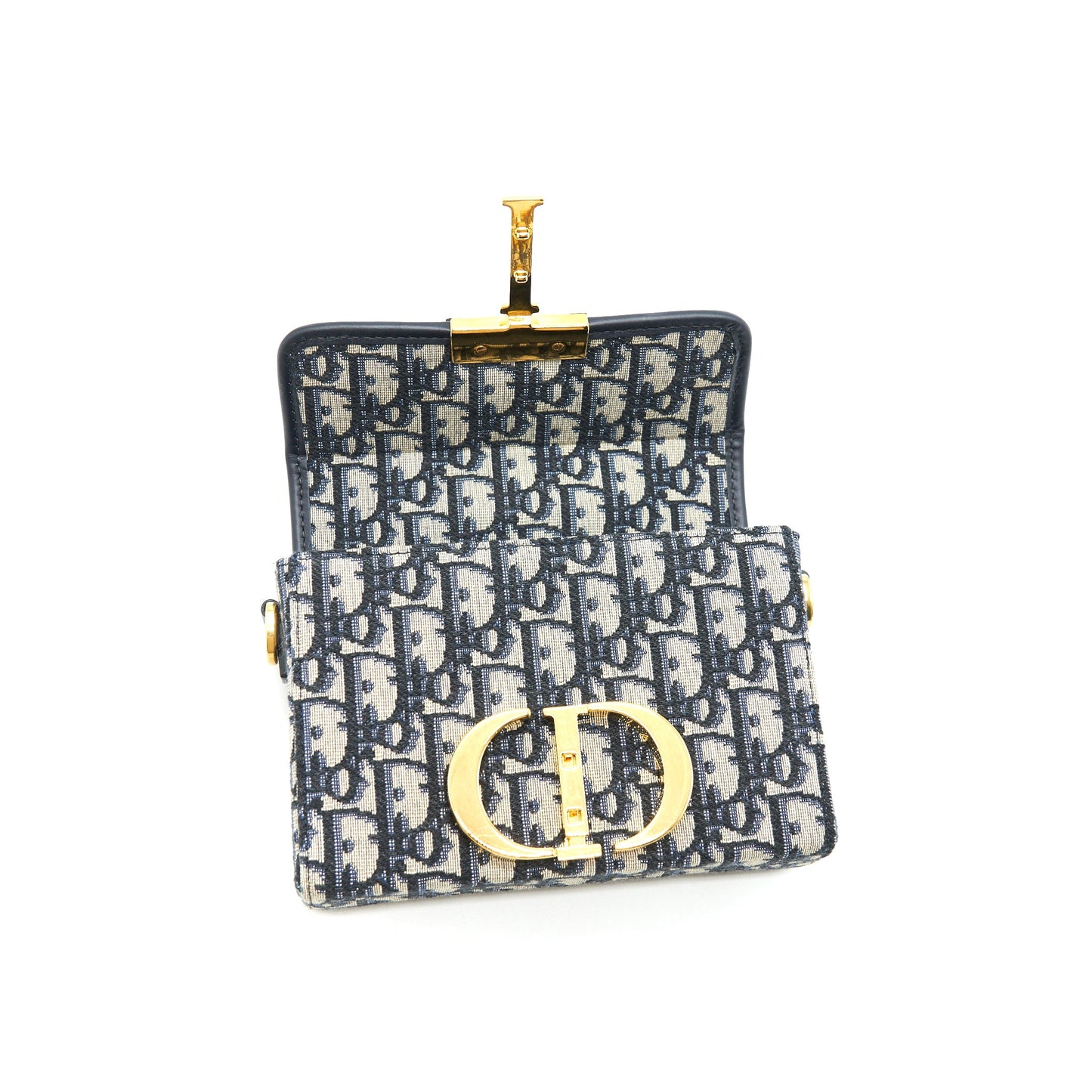 CHRISTIAN DIOR 30 MONTAIGNE MINI BOX BAG OBLIQUE CANVAS