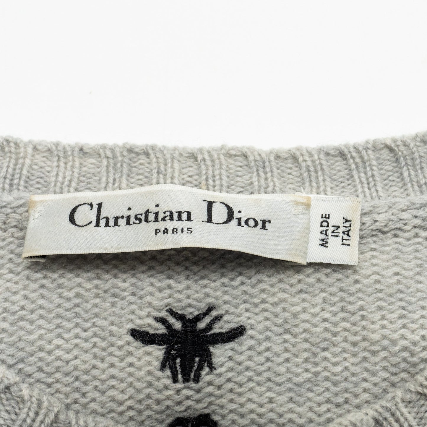 Dior Size 36 Chez Mio Sweater Cashmere Grey