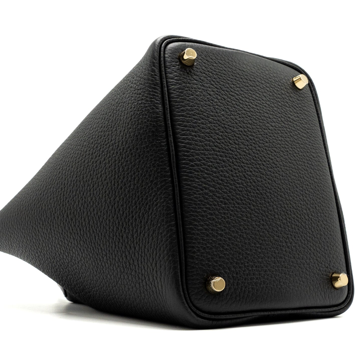 Hermers Picotin 18 Lock Bag Clemence Black GHW Stamp B