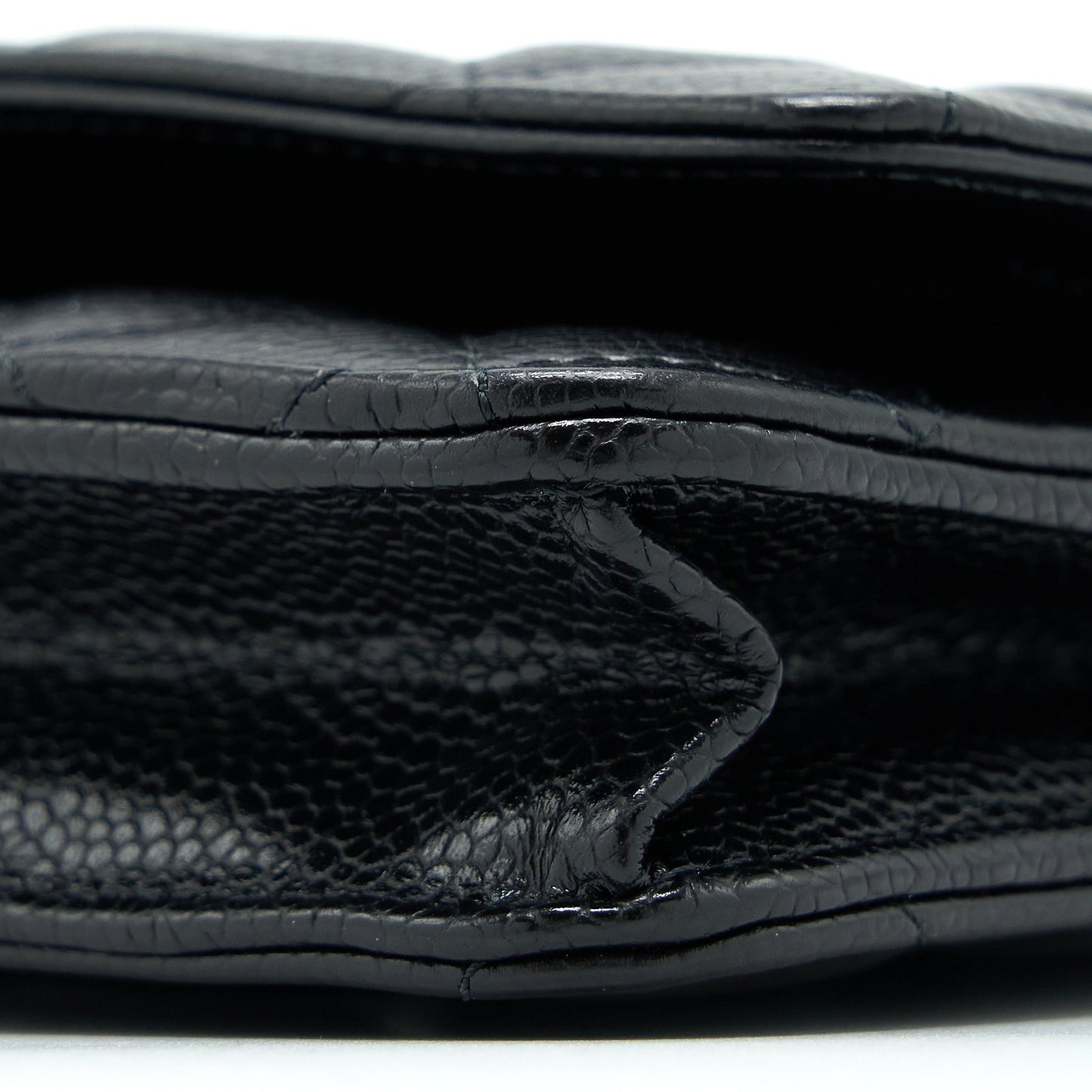Chanel Classic Wallet on Chain Caviar Black SHW (Microchip)