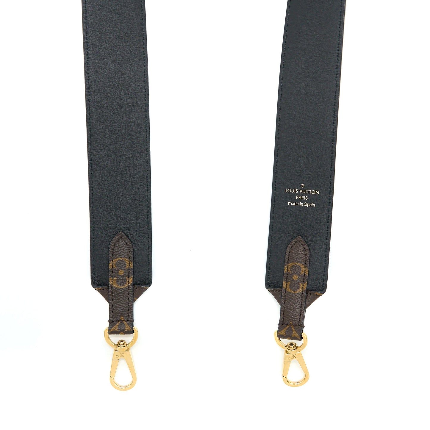 Louis Vuitton Bandouliere Strap Black GHW