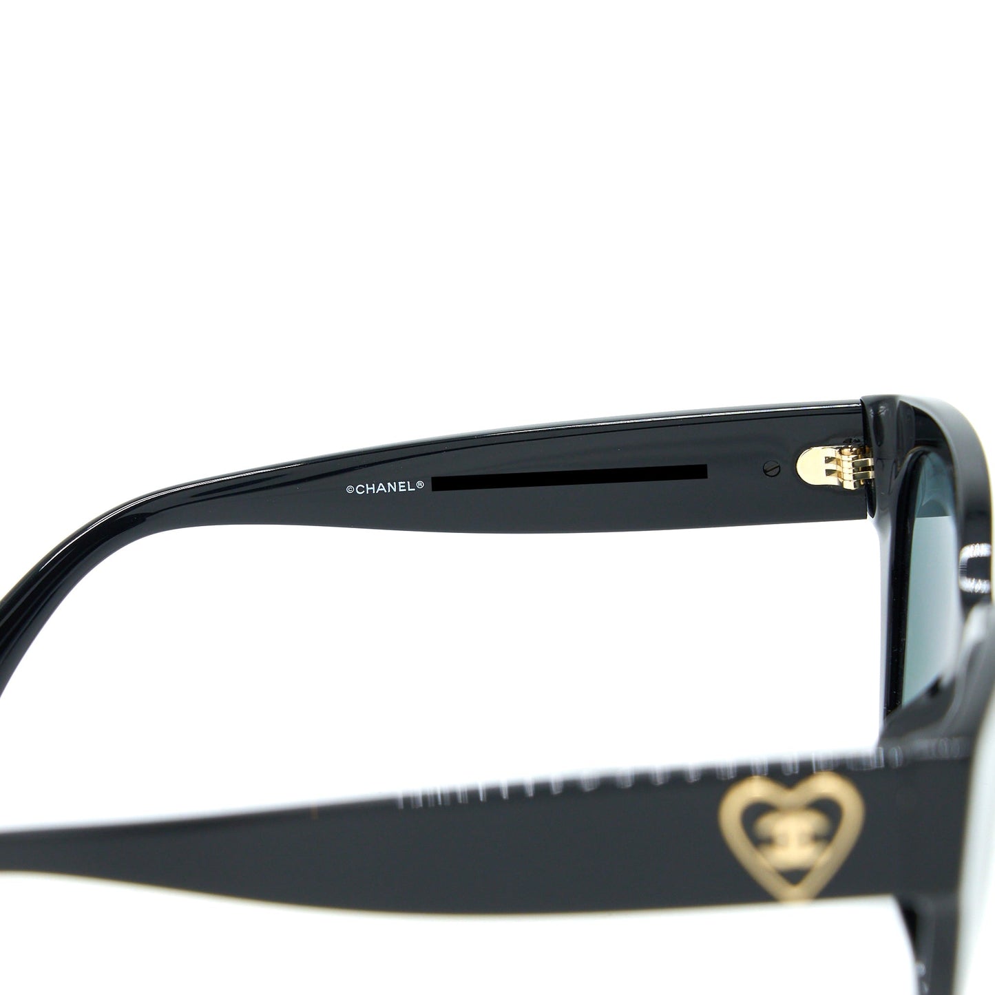 Chanel heart Sunglass Black / Grey