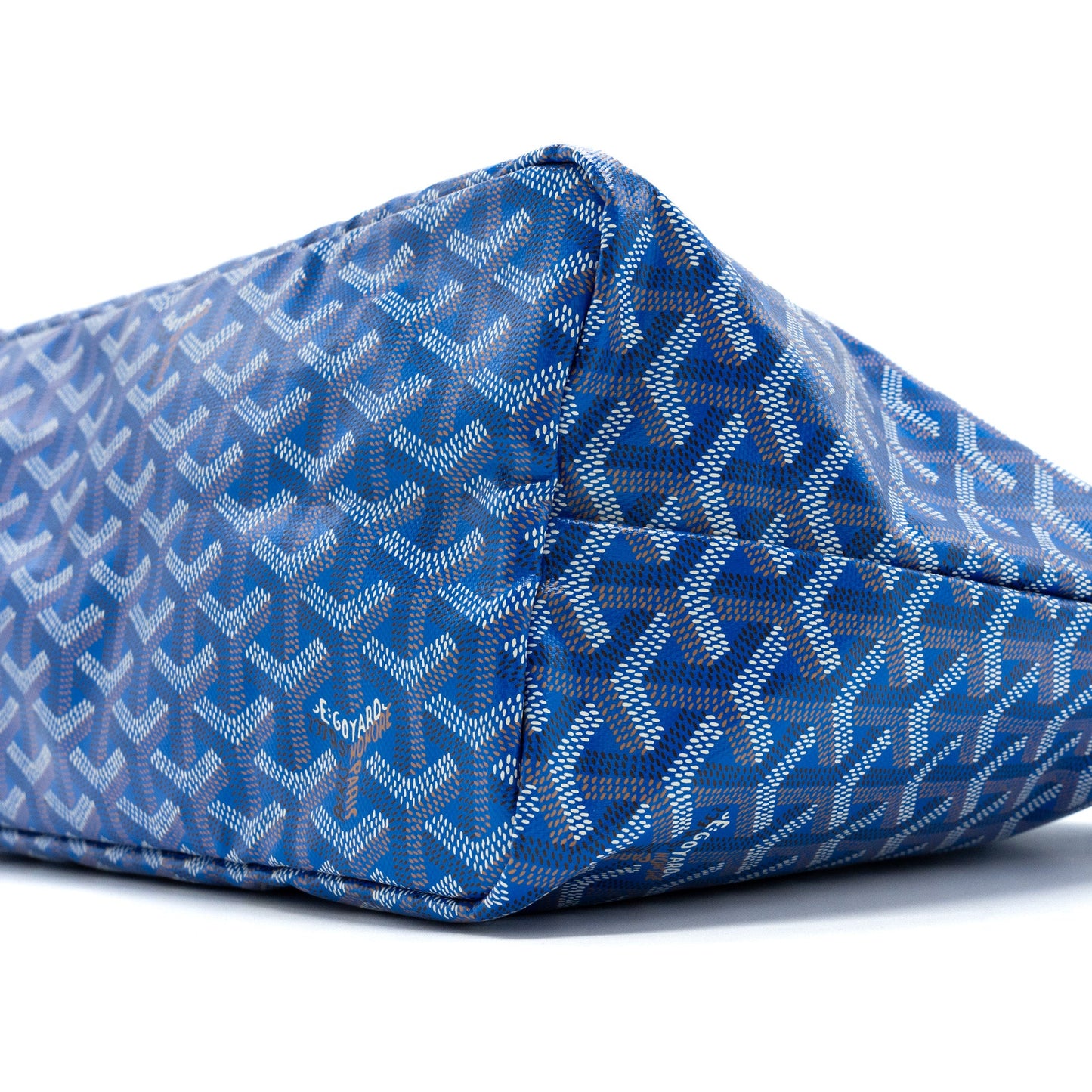 Goyard Saint Louis pm tote bag canvas blue SHW