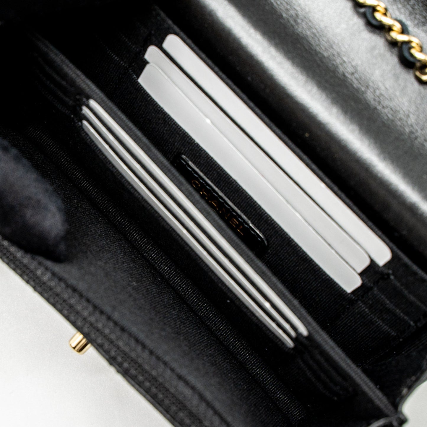 Chanel Mini Trendy CC Wallet on Chain Lambskin Black LGHW (Microchip)