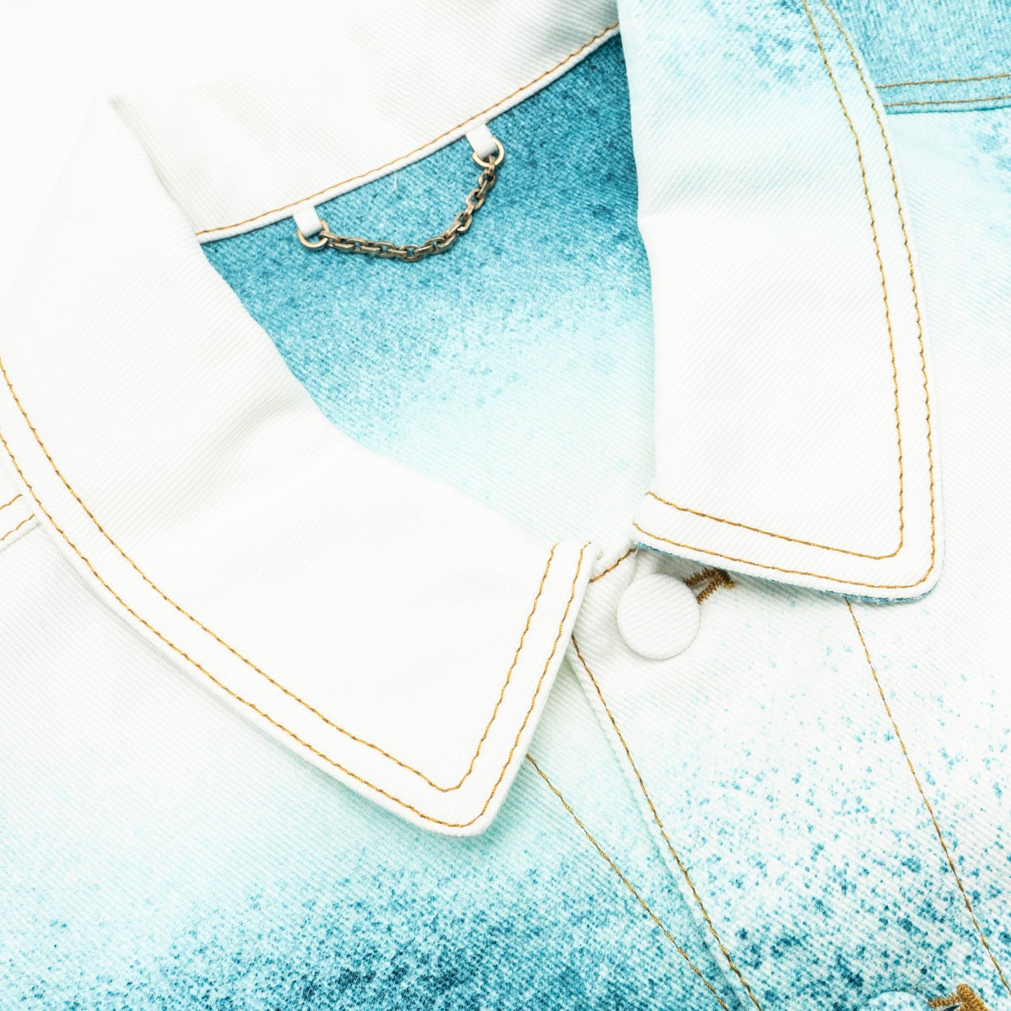 Louis Vuitton Size 48 LV Spray Denim Jacket Cotton Multicolour