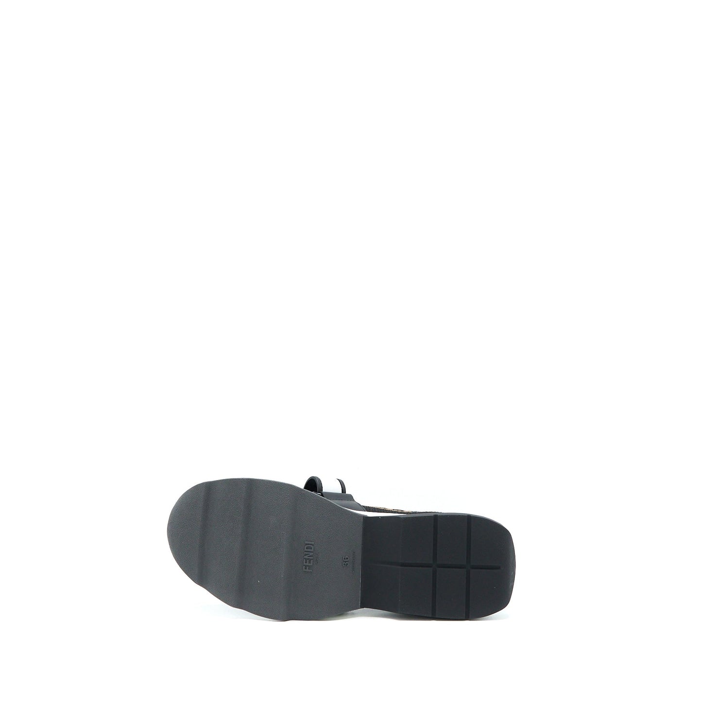 Fendi Size 36 Fabric Black/Brown Sneaker