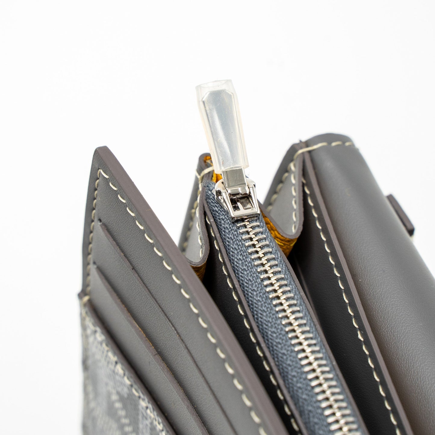 Goyard Varenne Continental Wallet Goyardine Canvas/Calfskin Grey SHW