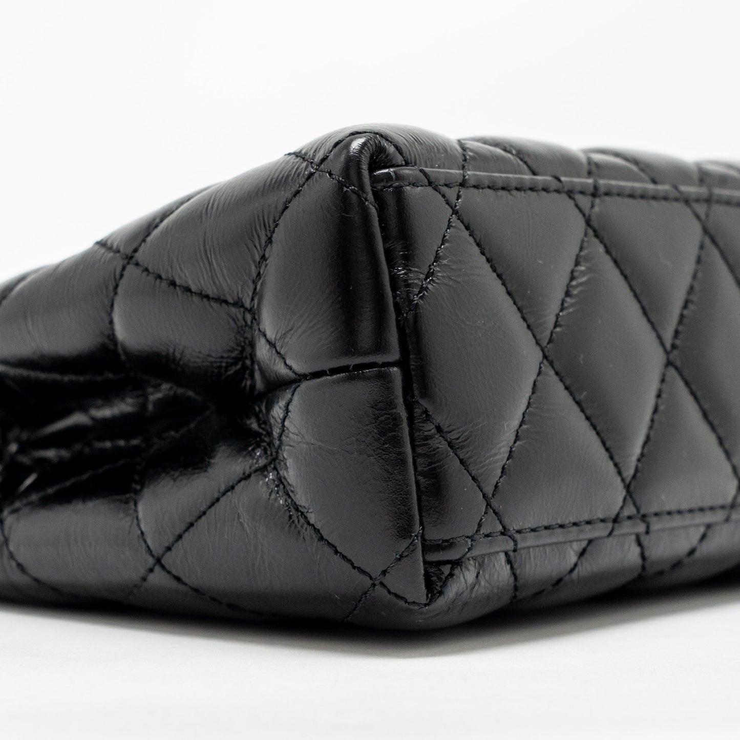 Chanel mini kelly shopping tote bag calfskin black GHW (Microchip)
