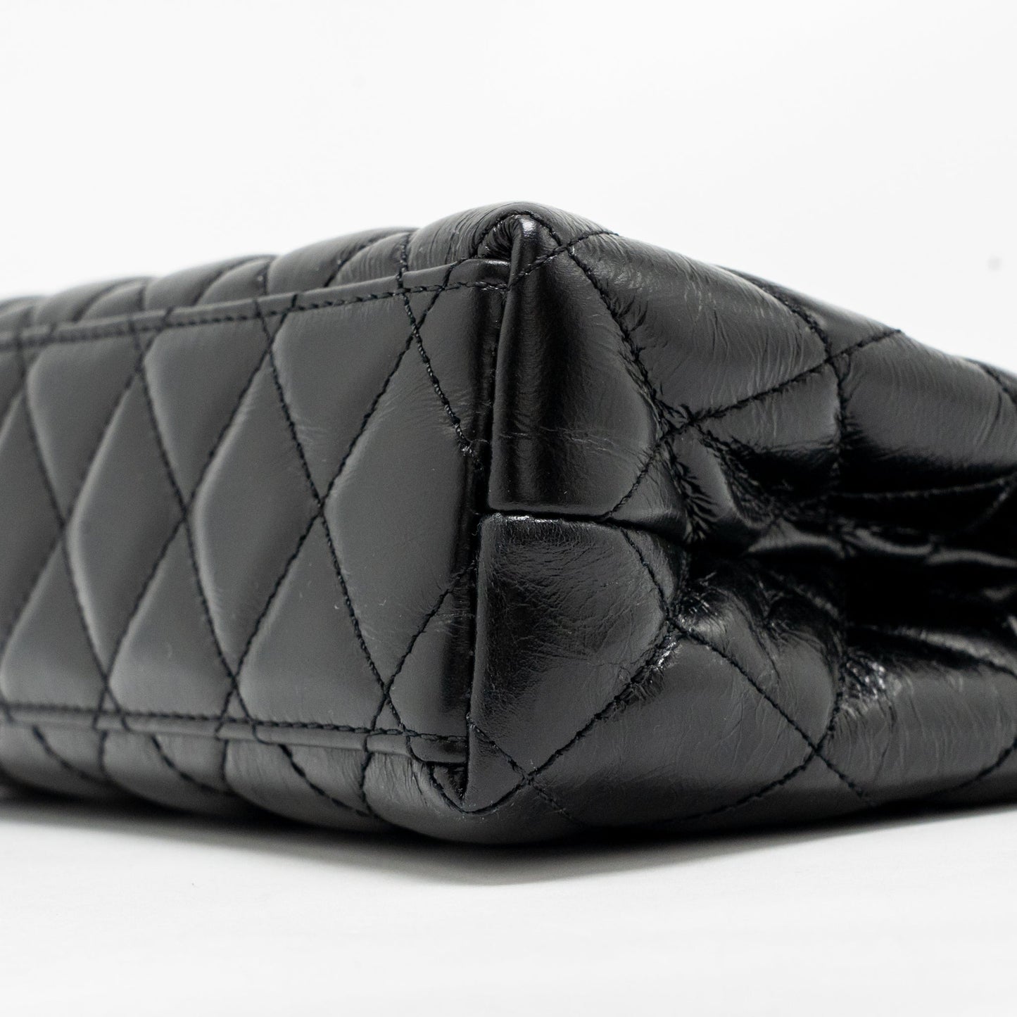 Chanel mini kelly shopping tote bag calfskin black GHW (Microchip)