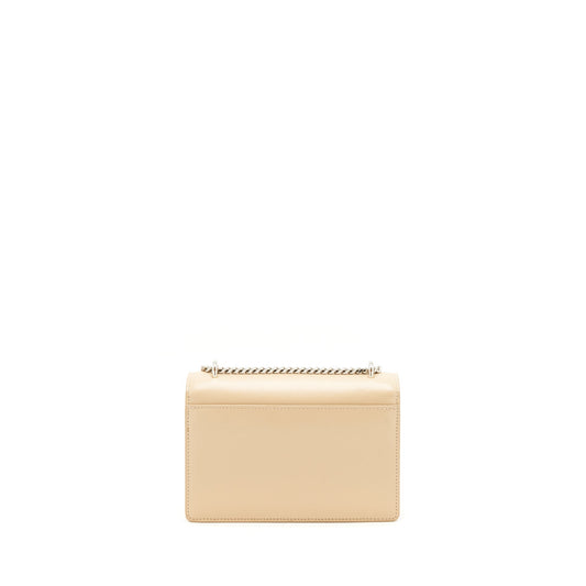 Saint Laurent Mini Sunset Calfskin beige SHW
