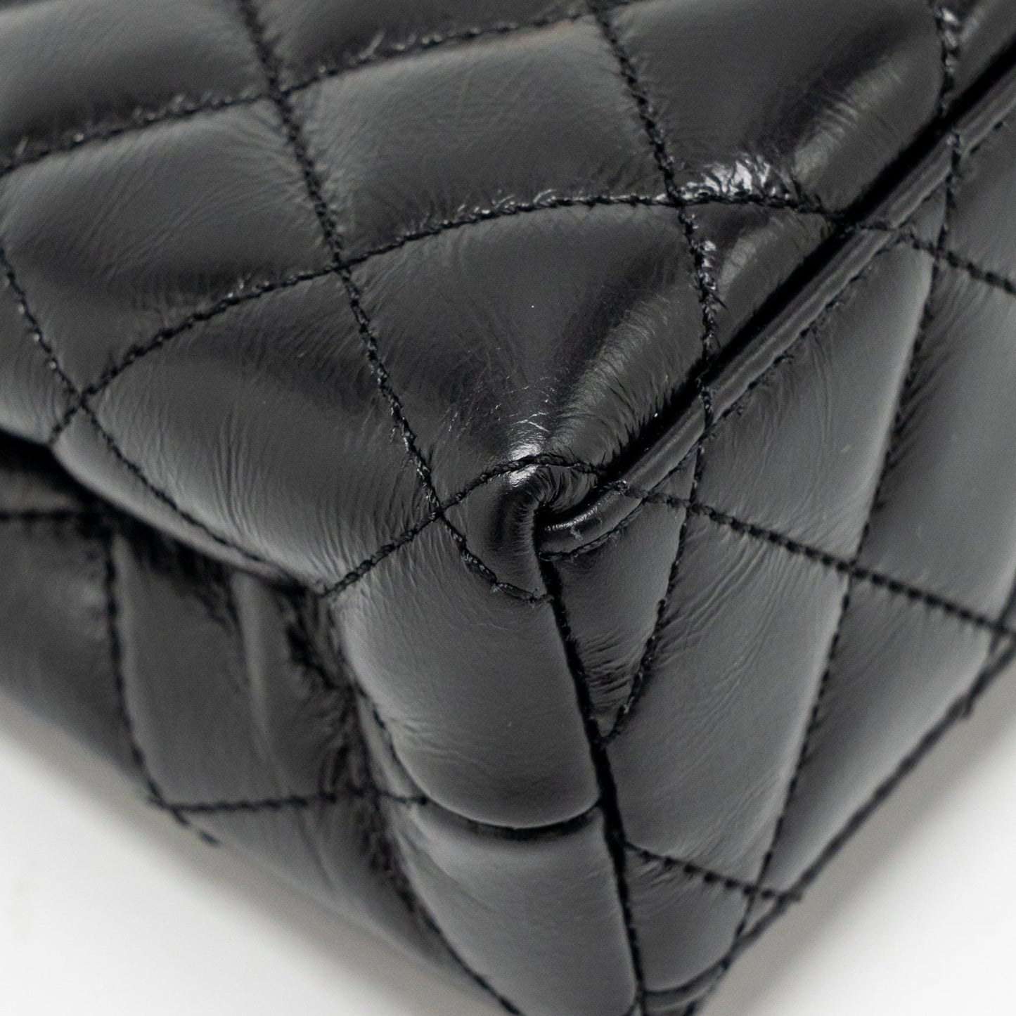 Chanel mini kelly shopping tote bag calfskin black GHW (Microchip)