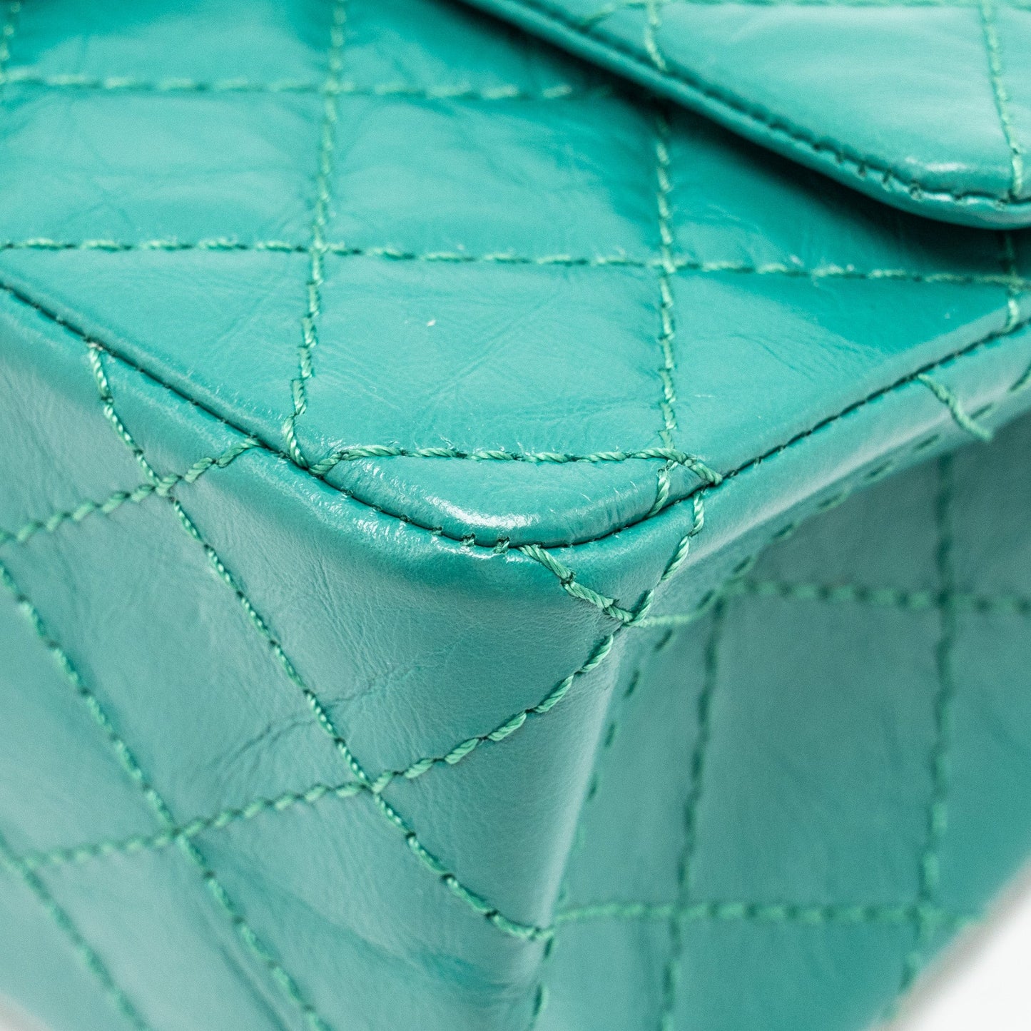 Chanel Mini 2.55 Reissue Flap Bag Calfskin Green GHW