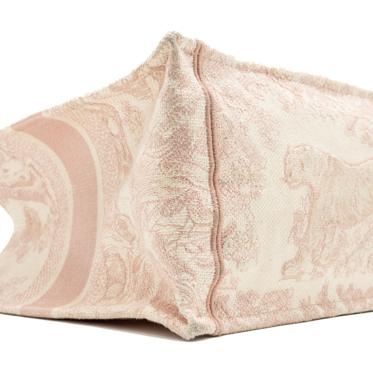 Dior medium book tote pink toile de jouy embroidery