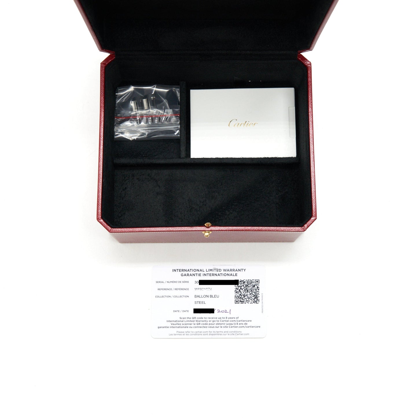 CARTIER BALLON BLEU DE CARTIER STEEL WATCH 28MM