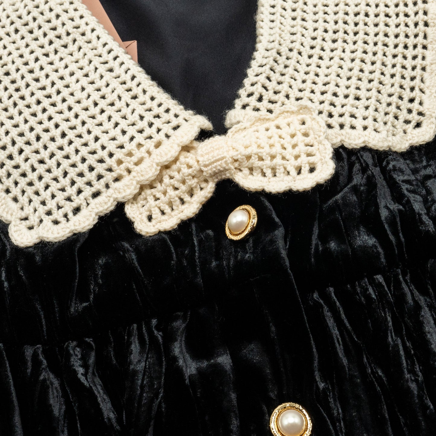 Miu miu size 36 Velvet cardigan dress virgin wool black/white