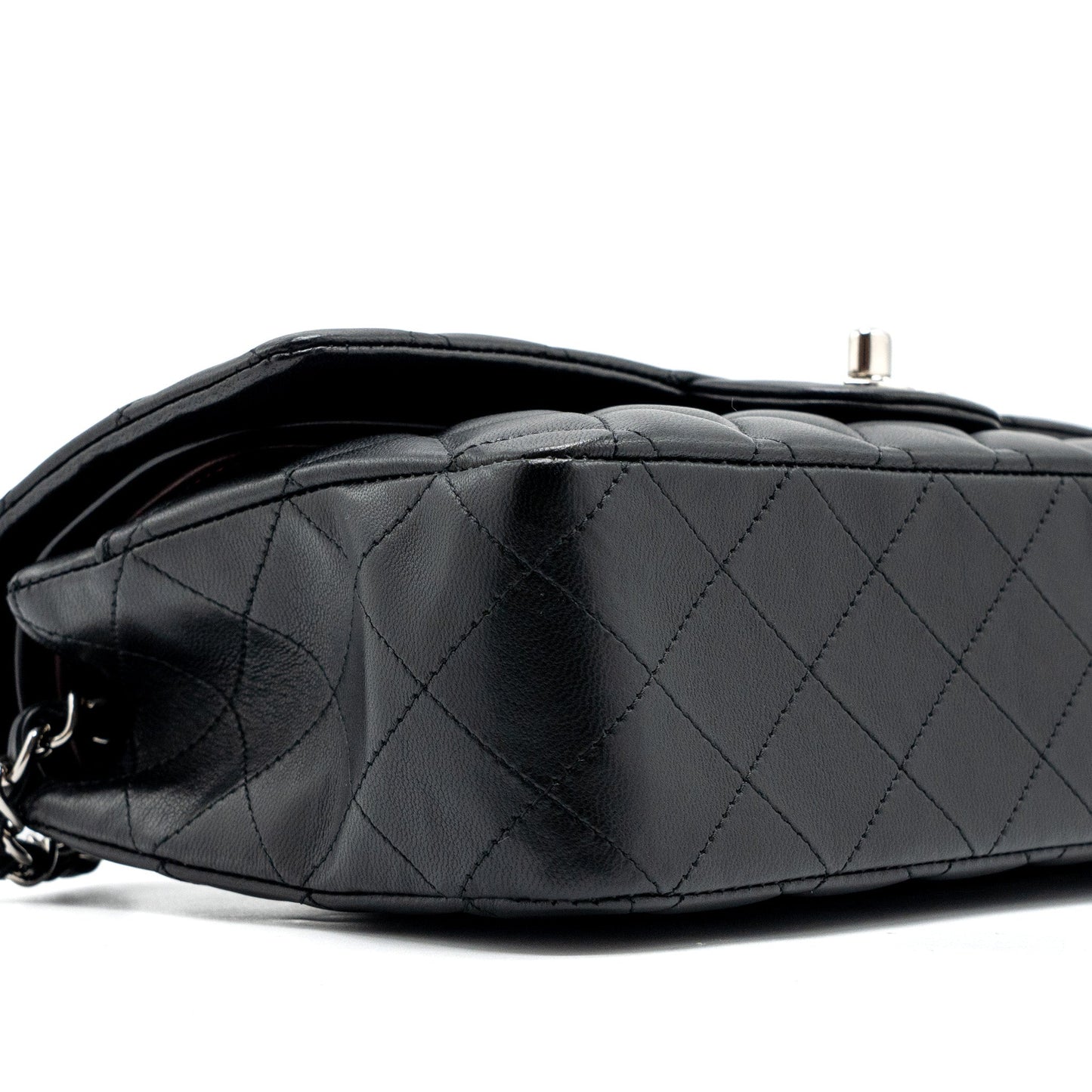 Chanel Medium Classic Double Flap Bag Lambskin Black SHW
