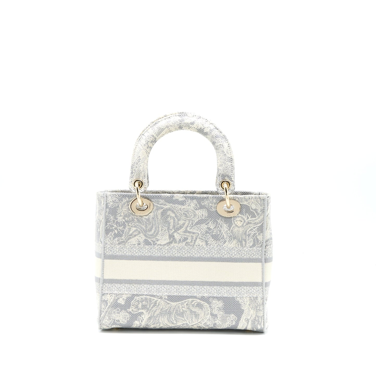 Dior Medium Lady Dior Bag D-lite Bag Light Grey LGHW