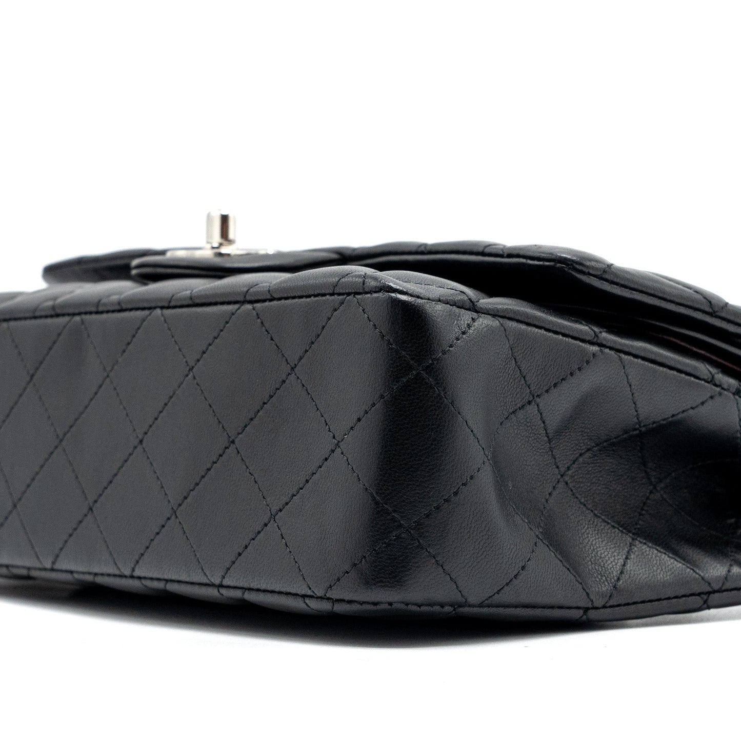 Chanel Medium Classic Double Flap Bag Lambskin Black SHW