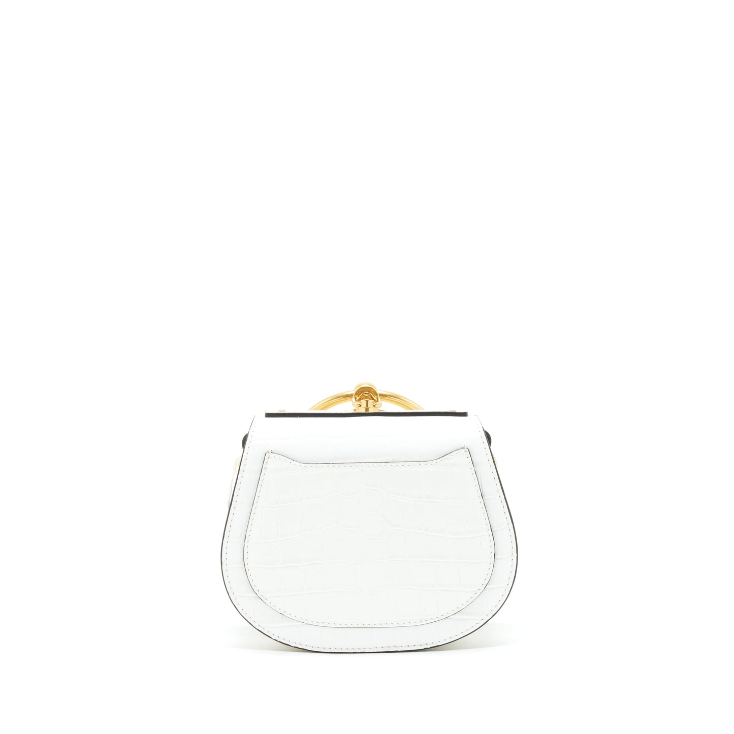 Chloe Nile Shoulder Bag White GHW