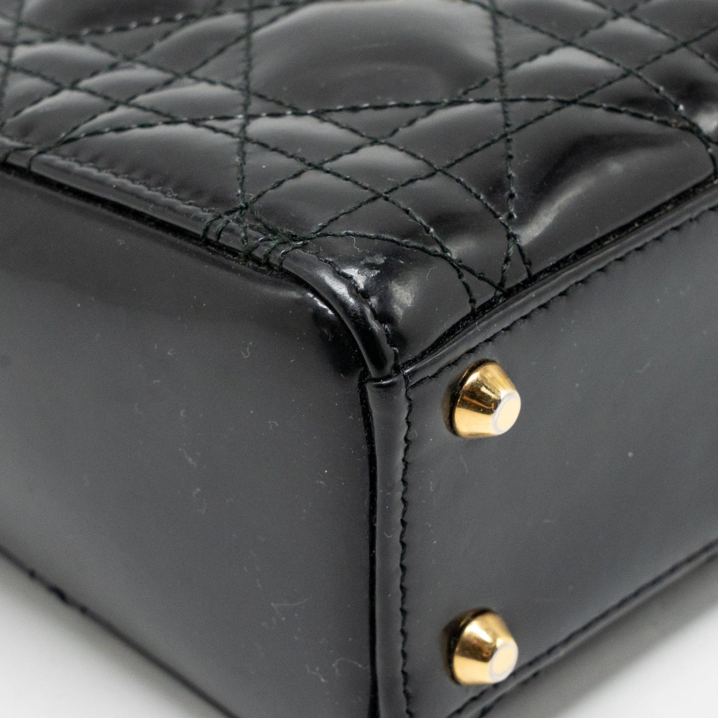 Dior mini lady Dior patent black GHW